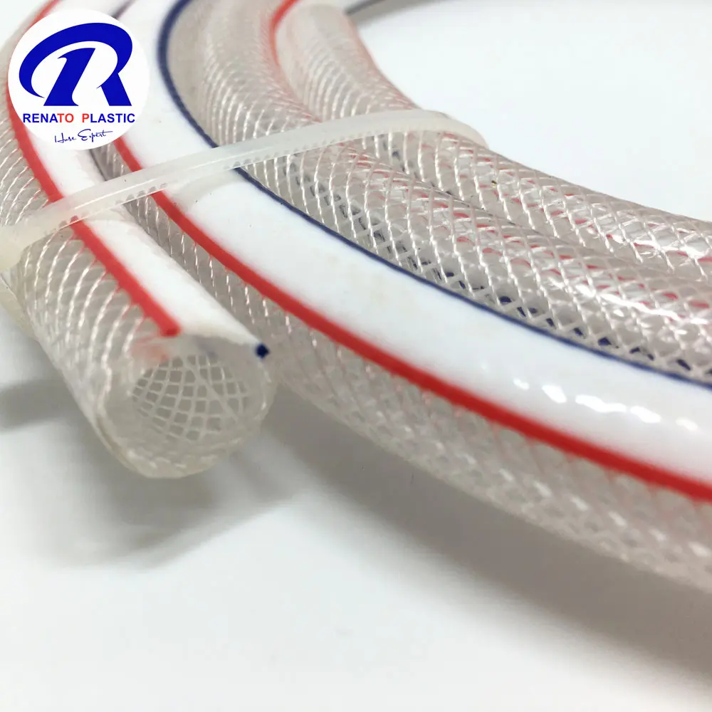 High Quality Flexible Fabric Nylon PVC Clear Braided Hose